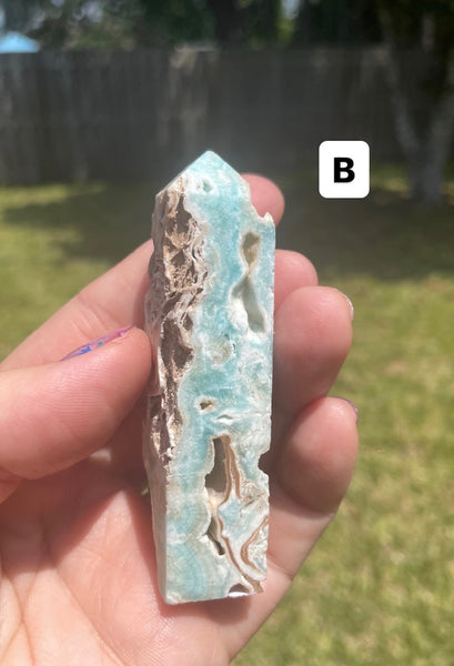 Hemimorphite Crystal Obelisk