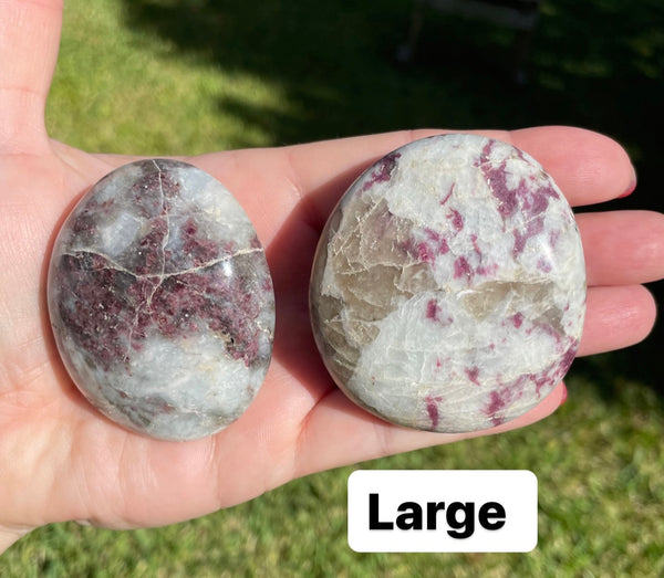 Pink Tourmaline Rubelite Palm Stone