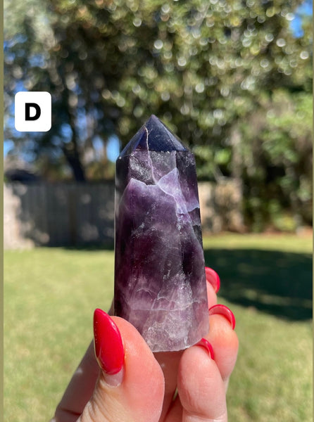 Rainbow Fluorite Crystal Generator Tower