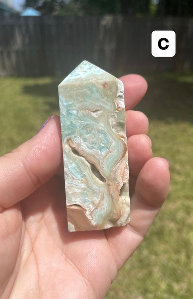 Hemimorphite Crystal Obelisk