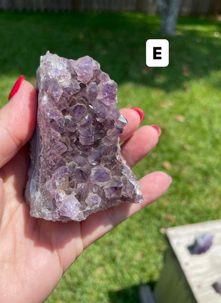 Amethyst Cluster Standing Flat Base A Quality