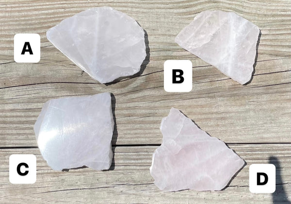 Rose Quartz Crystal Slab