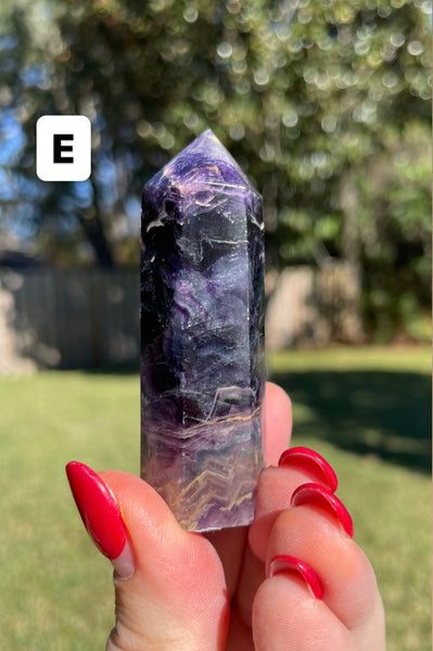 Rainbow Fluorite Crystal Generator Tower