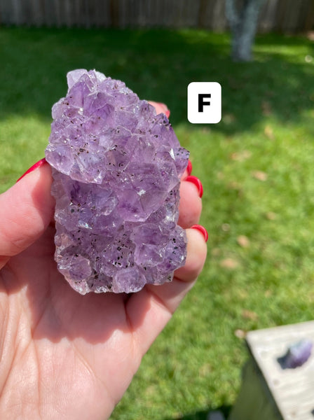 Amethyst Cluster Standing Flat Base A Quality