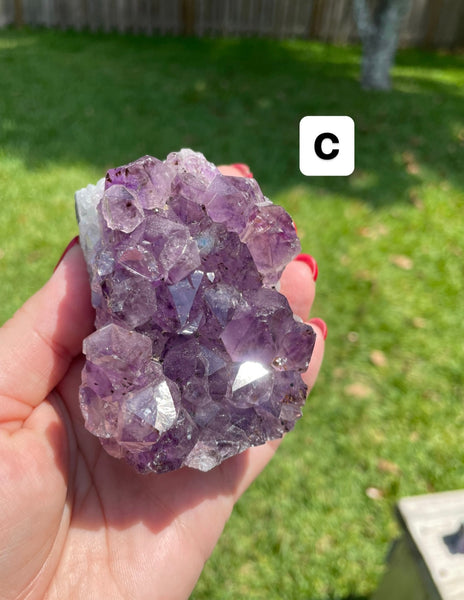 Amethyst Cluster Standing Flat Base A Quality