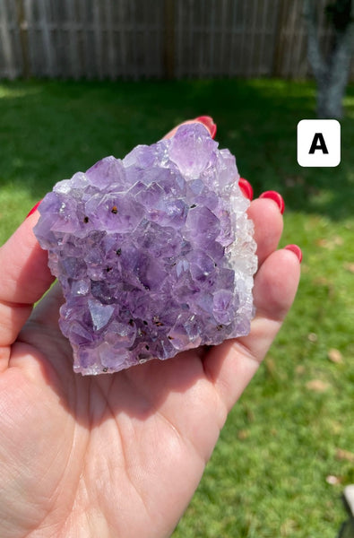 Amethyst Cluster Standing Flat Base A Quality