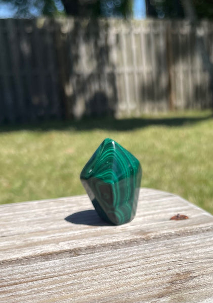 Malachite Crystal Free Form Point
