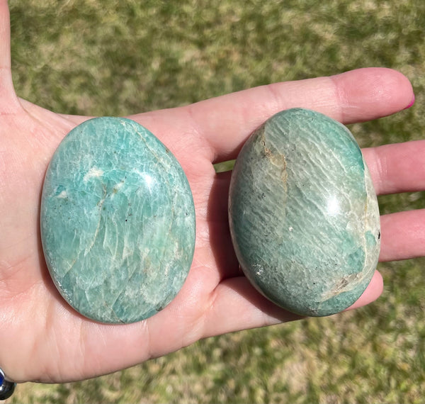 Amazonite Palm Stone