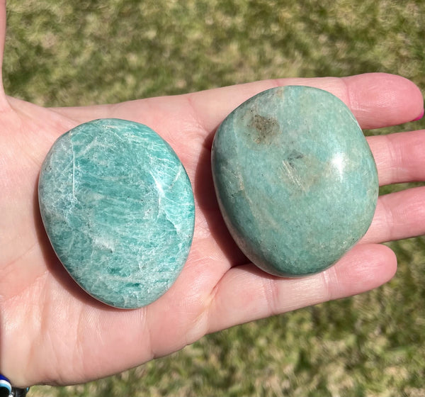 Amazonite Palm Stone