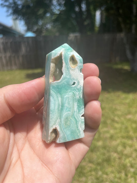 Hemimorphite Crystal Obelisk