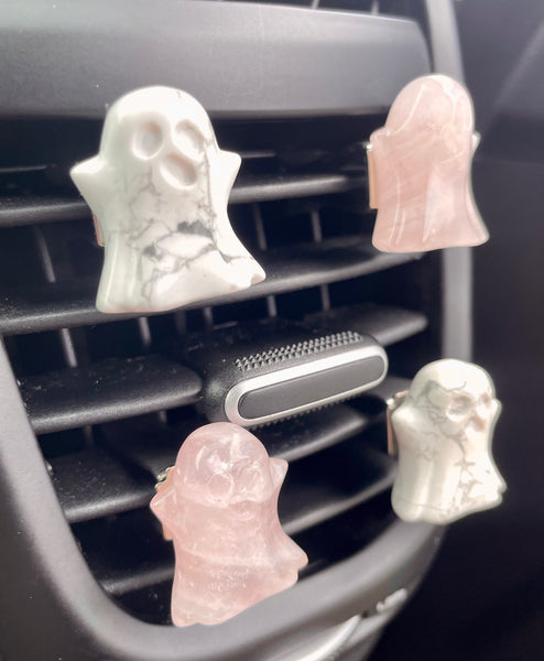 Ghost Crystal Car Clips