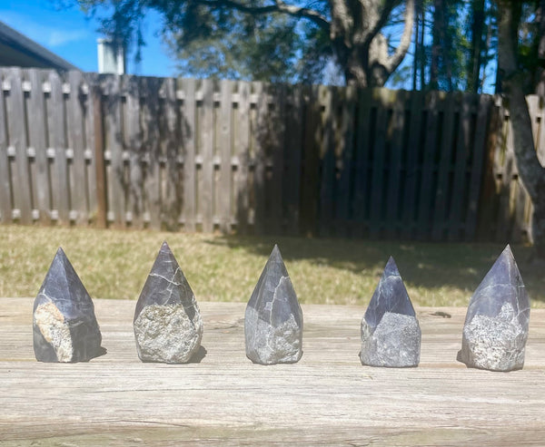 Iolite Crystal Polished Point