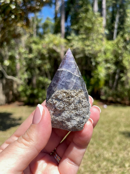 Iolite Crystal Polished Point