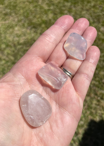 Blue Rose Quartz Tumbles