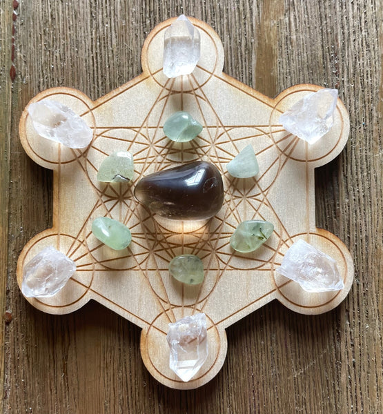 Cat Pet Happiness Wellbeing MINI Crystal Grid Kit
