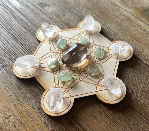 Cat Pet Happiness Wellbeing MINI Crystal Grid Kit