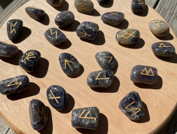 Iolite Crystal Rune Set