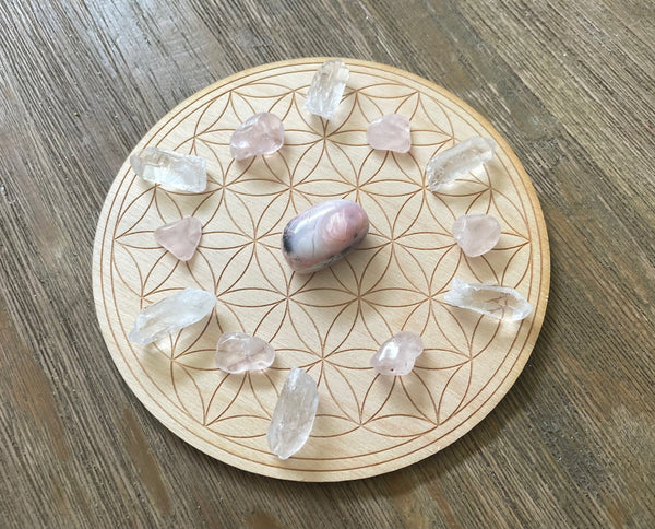 Self-Care and Kindness Crystal Grid Kit