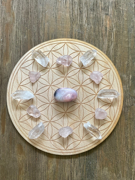 Self-Care and Kindness Crystal Grid Kit