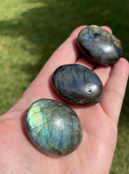 Labradorite Crystal Palm Stone