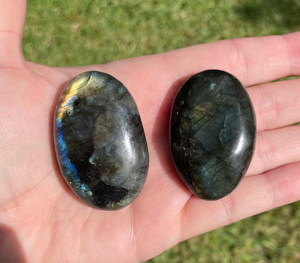 Labradorite Crystal Palm Stone