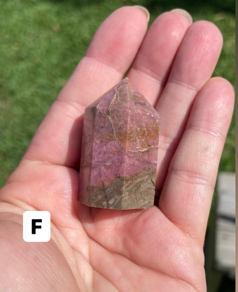 Rhodonite Crystal Tower