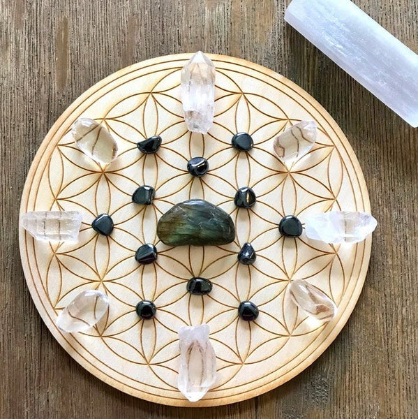 Magical Development and Protection Crystal Grid Kit