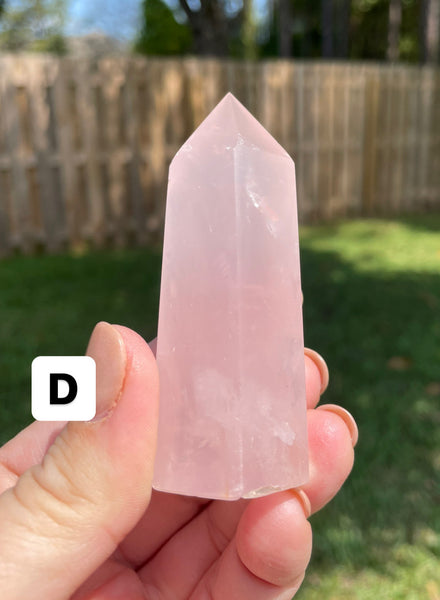 Rose Quartz Crystal Tower