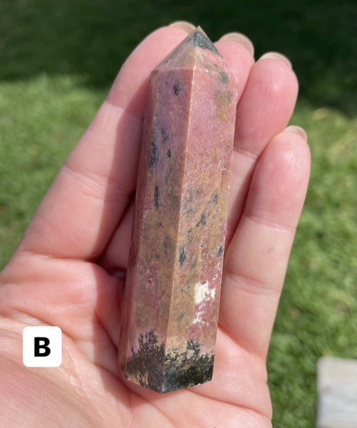 Rhodonite Crystal Tower