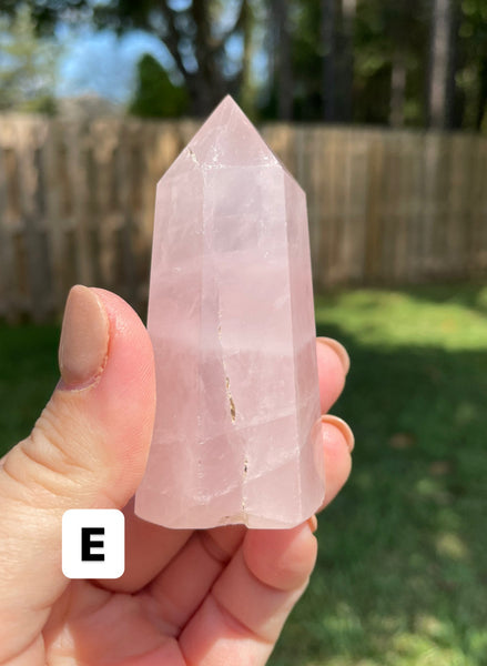 Rose Quartz Crystal Tower