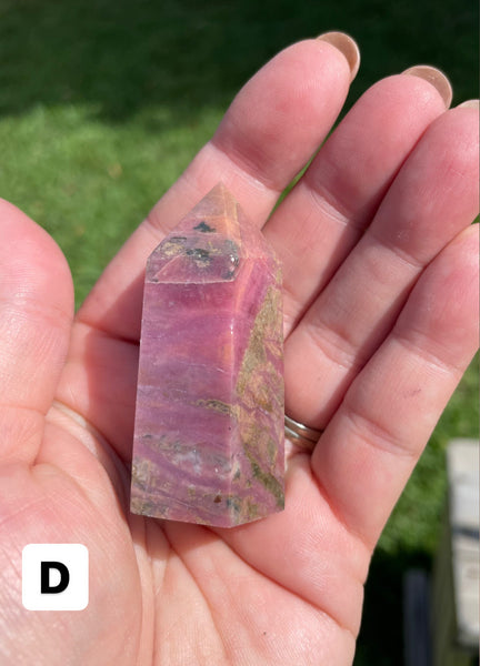 Rhodonite Crystal Tower