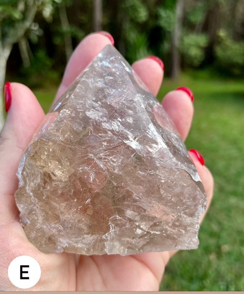 Smoky Quartz Crystal Polished Point