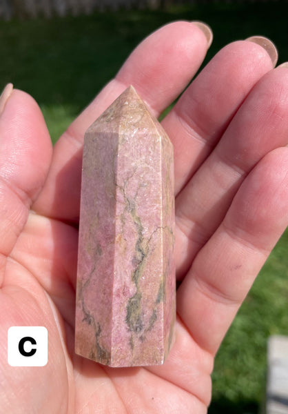 Rhodonite Crystal Tower