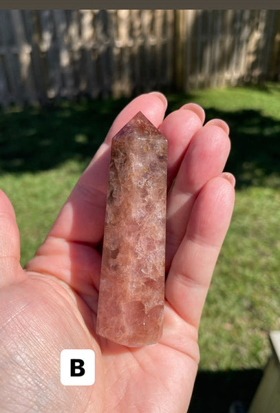 Red Aventurine Crystal Tower