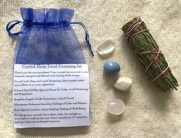 Sleep and Lucid Dreaming Crystal Self-Care Kit