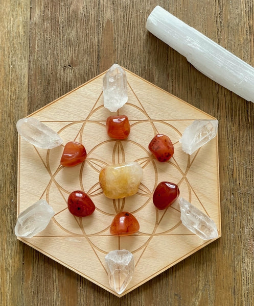 Fire Element Crystal Grid Kit