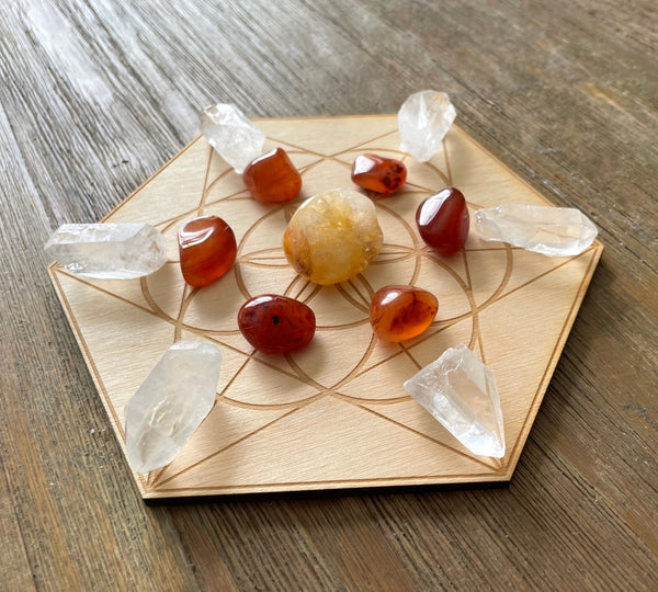 Fire Element Crystal Grid Kit