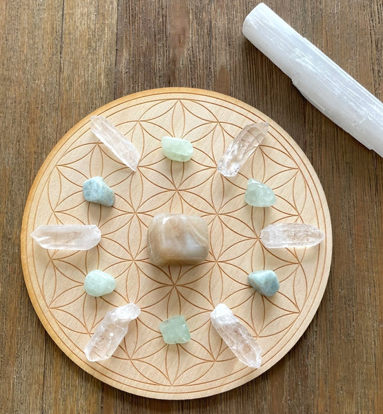 Water Element Crystal Grid Kit