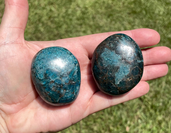 Blue Apatite Small Med Large Polished Palm Stone