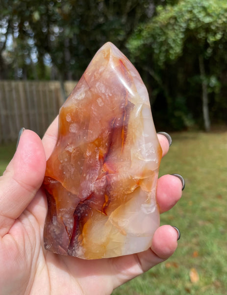Carnelian Crystal Flame 4.25 inches