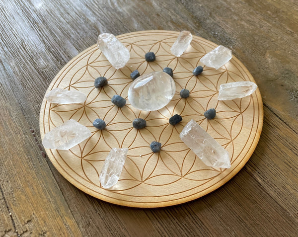 Wisdom Knowledge Clarity Crystal Grid Kit