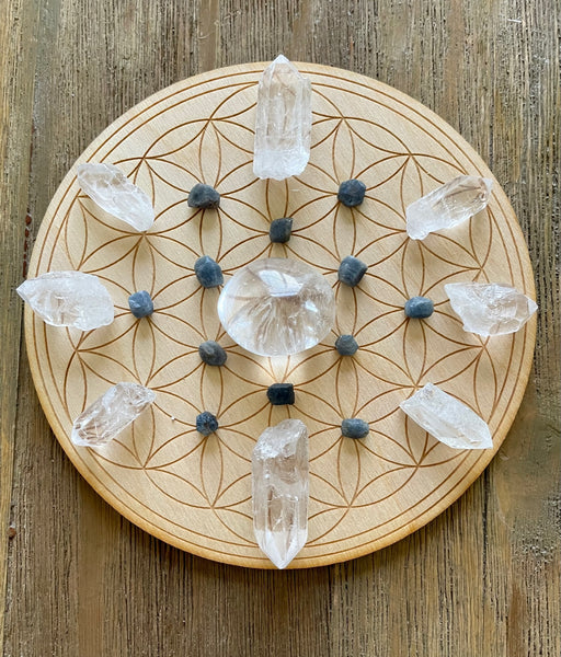 Wisdom Knowledge Clarity Crystal Grid Kit