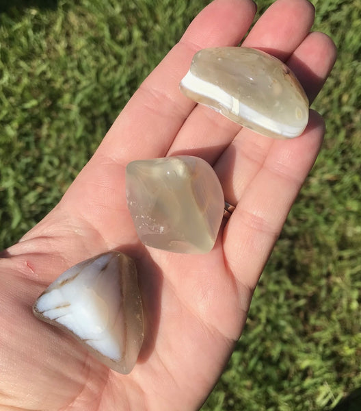 Orca Agate Chalcedony Tumbled Crystal