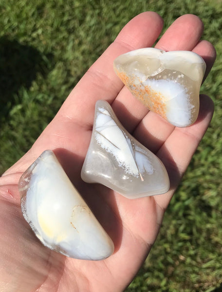 Orca Agate Chalcedony Tumbled Crystal