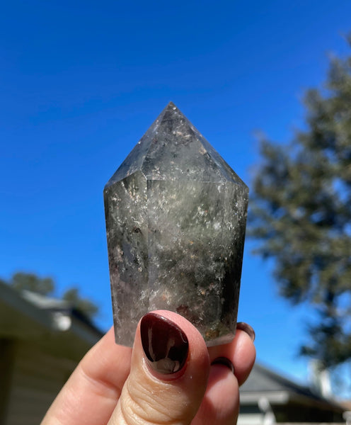 Garden Quartz Lodolite Tower C