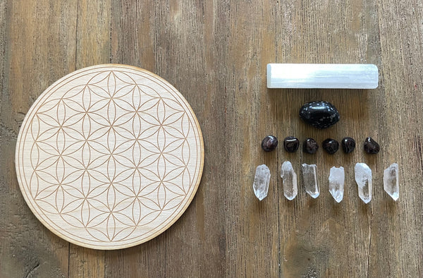 Shadow Work Crystal Grid Kit