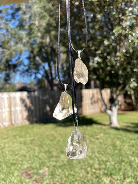 Natural Citrine Free Form Pendant