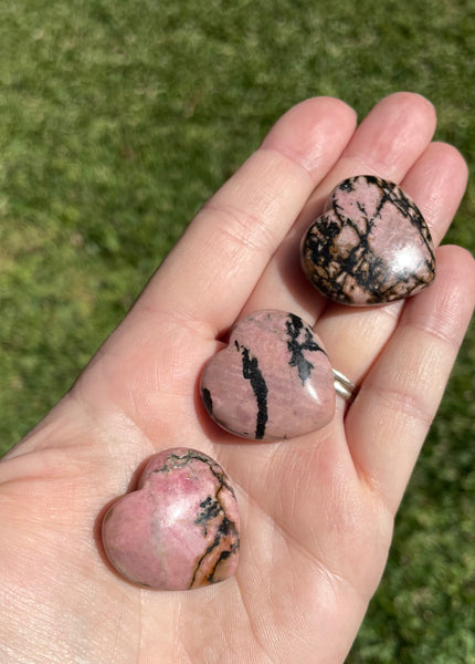 Rhodonite Crystal Heart