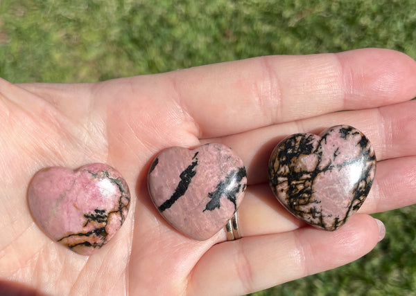 Rhodonite Crystal Heart