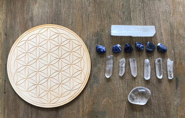 Clear Communication and Truth Crystal Grid Kit